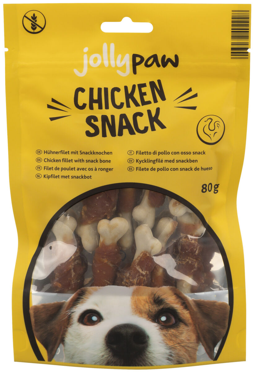 Chicken Snack, Hühnerfilet mit Snackknochen