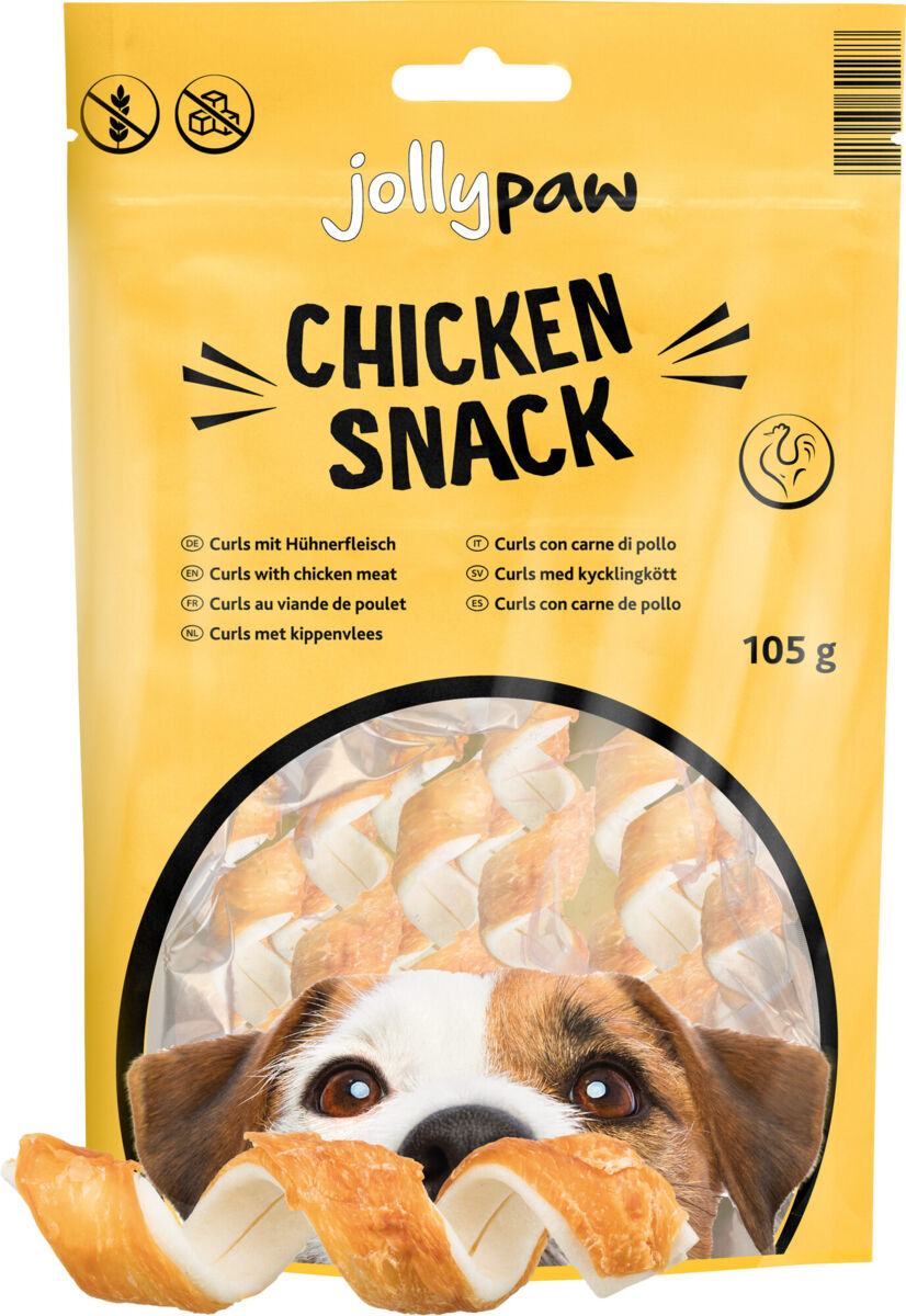 Chicken Snack, Curls mit Huhn