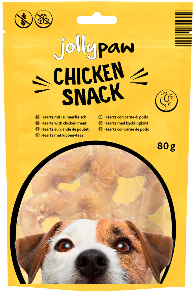 Chicken Snack, Heart mit Huhn