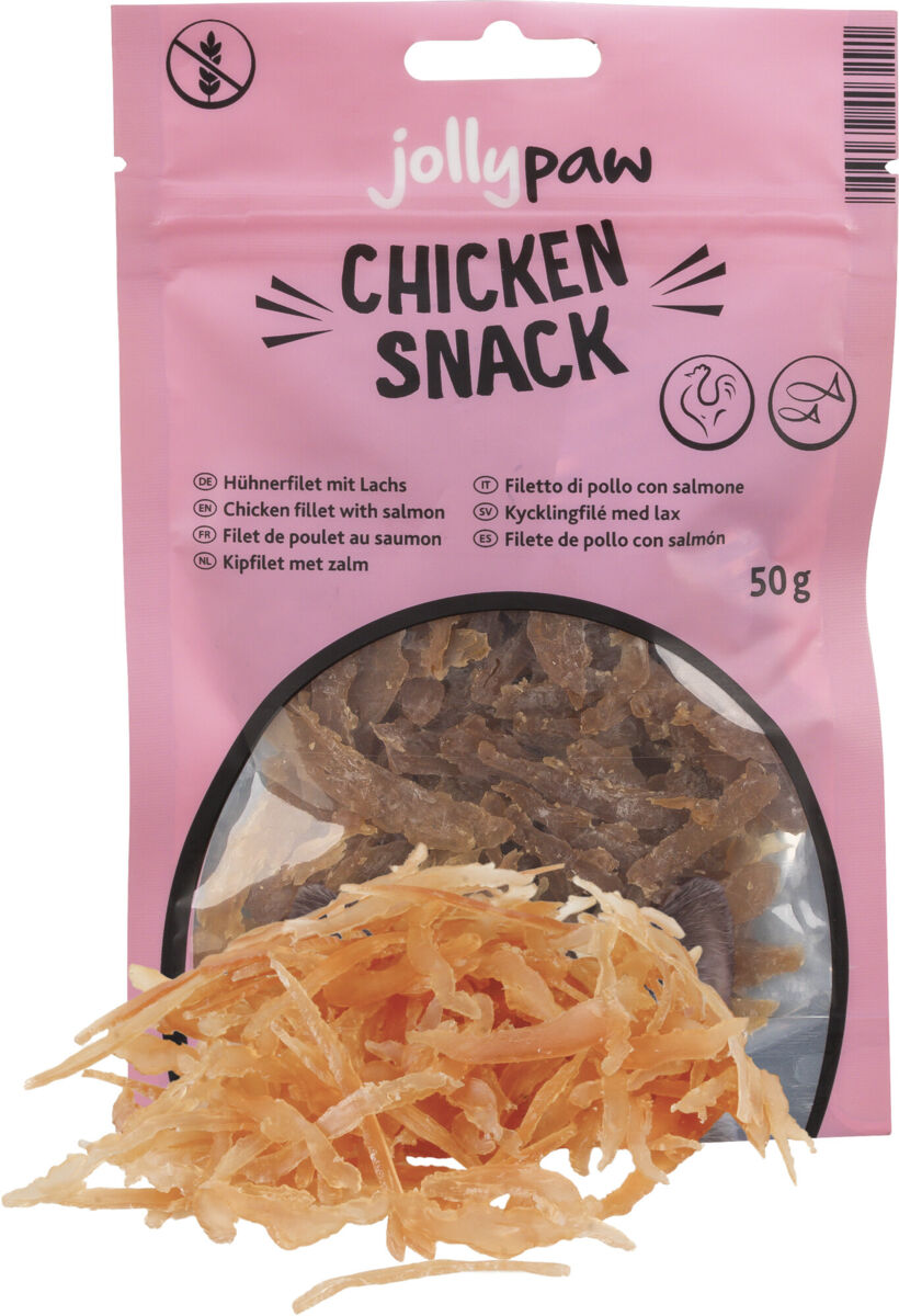 Chicken Snack, Hühnerfilet mit Lachs
