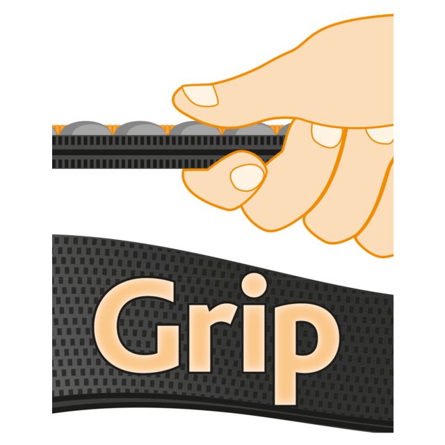 Schleppleine, gummiert
