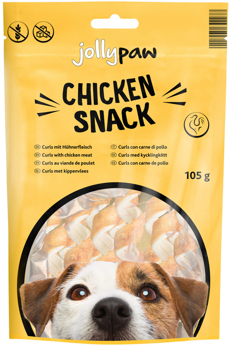 Chicken Snack, Curls mit Huhn