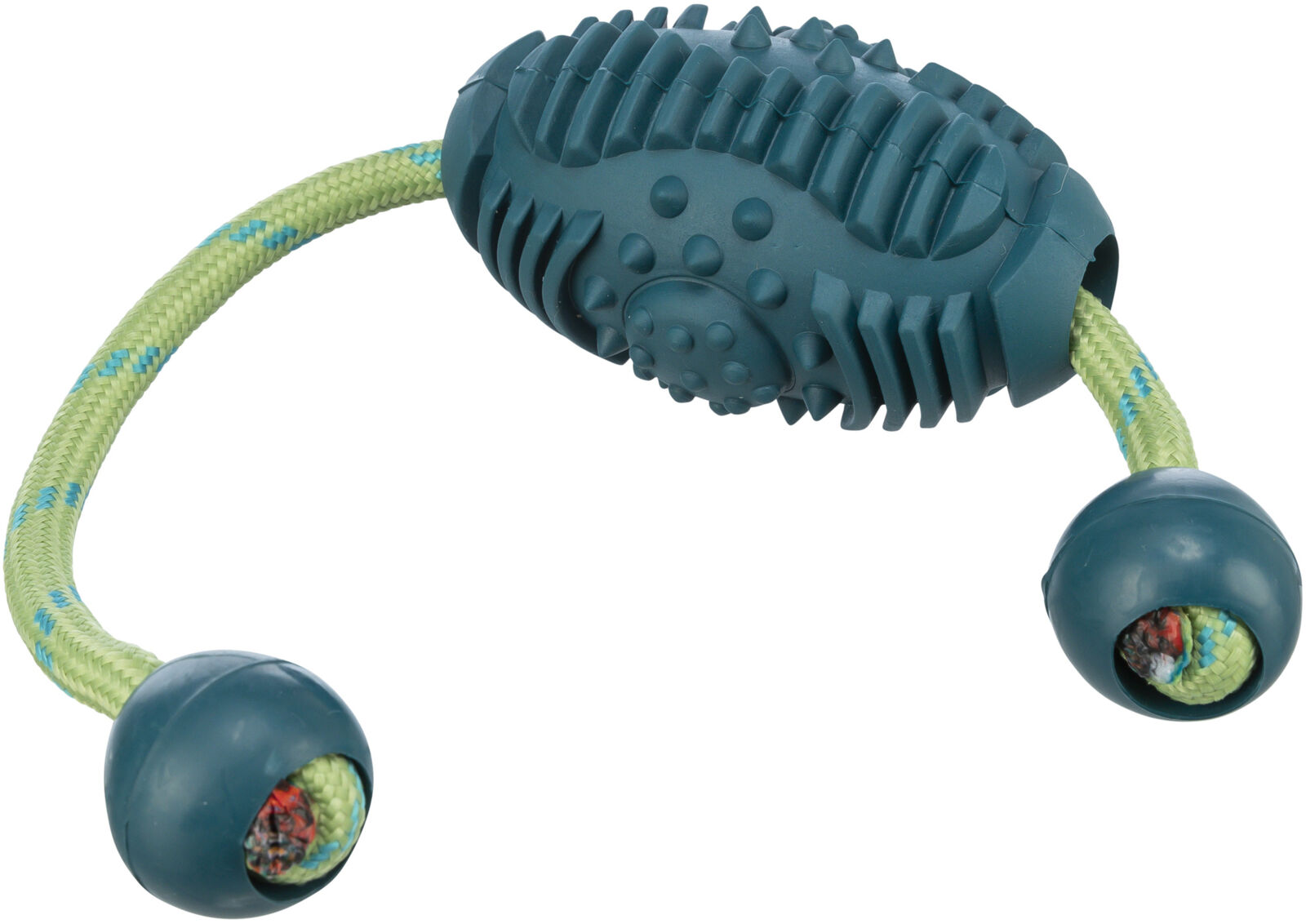 Rugbyball am Seil