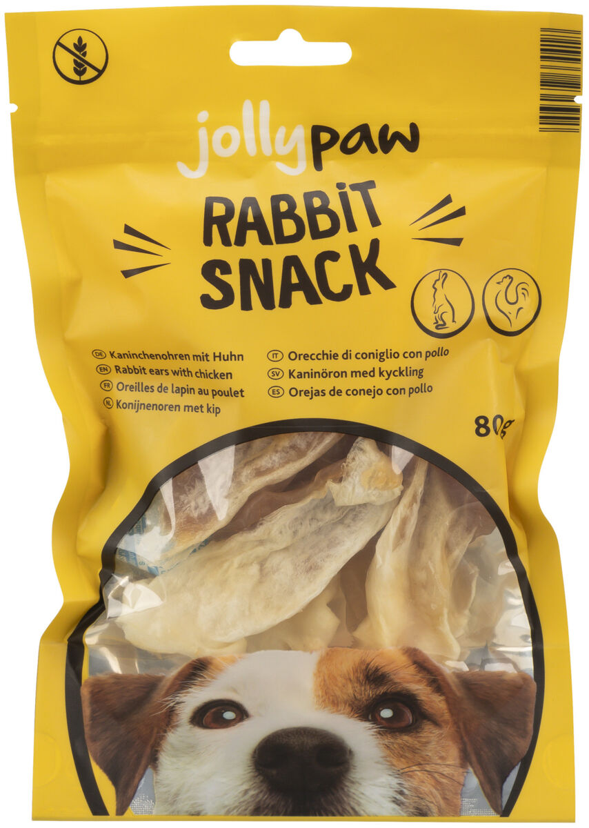 Rabbit Snack, Kaninchenohren mit Huhn