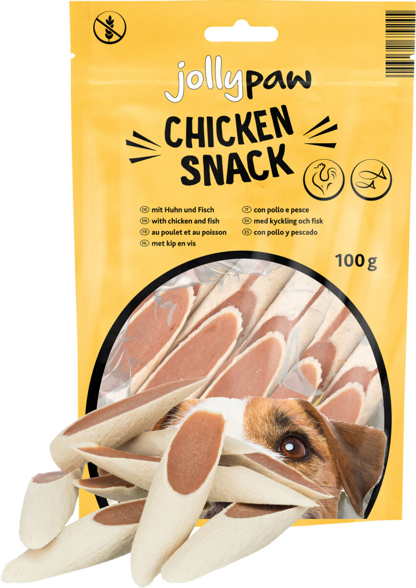 Chicken Snack, Pasta mit Huhn & Fisch